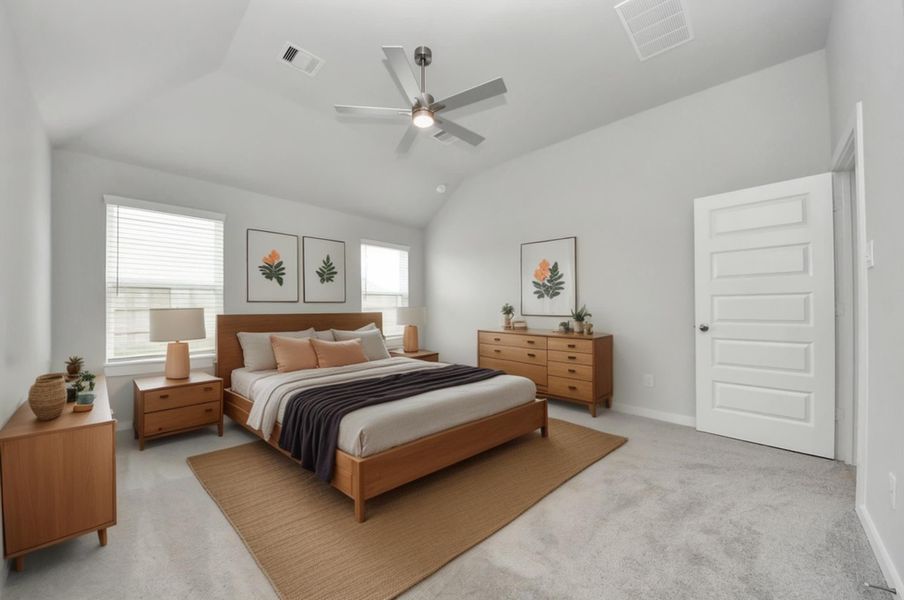 Virtually Staged - Primary Bedroom.