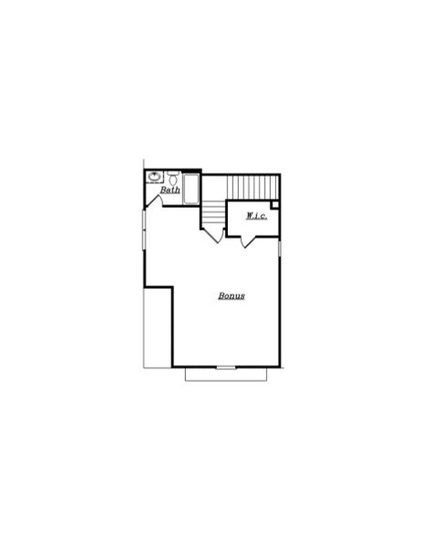 2D floor plan layout for the (GA) The Bentley | Side Entry by Reliant Homes in Spring Creek, Monroe, GA (Image 4).