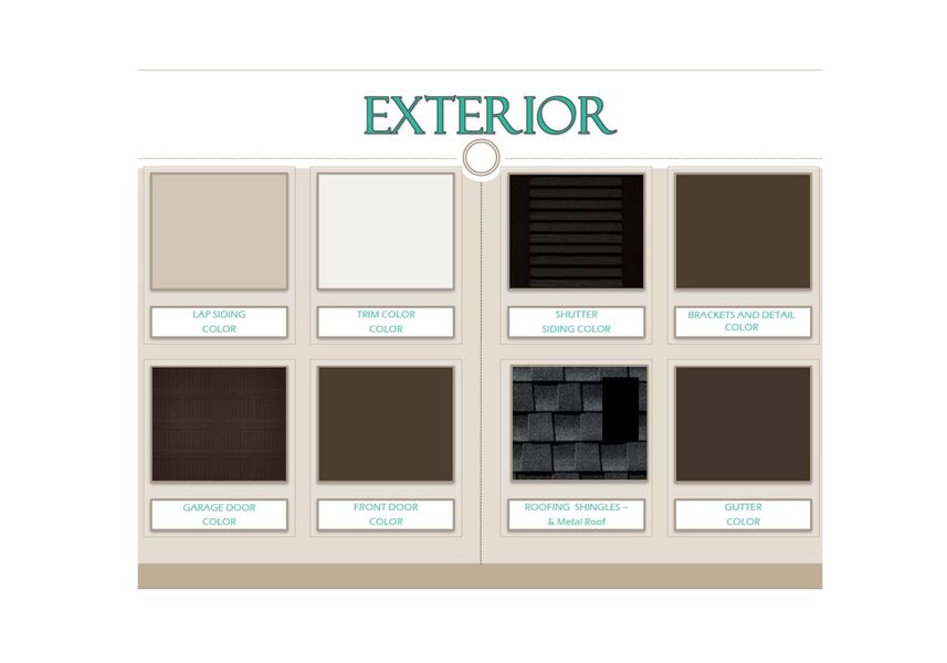 Sample of building materials used in homes in The Bluffs On the Cape Fear, Leland (Image 4).