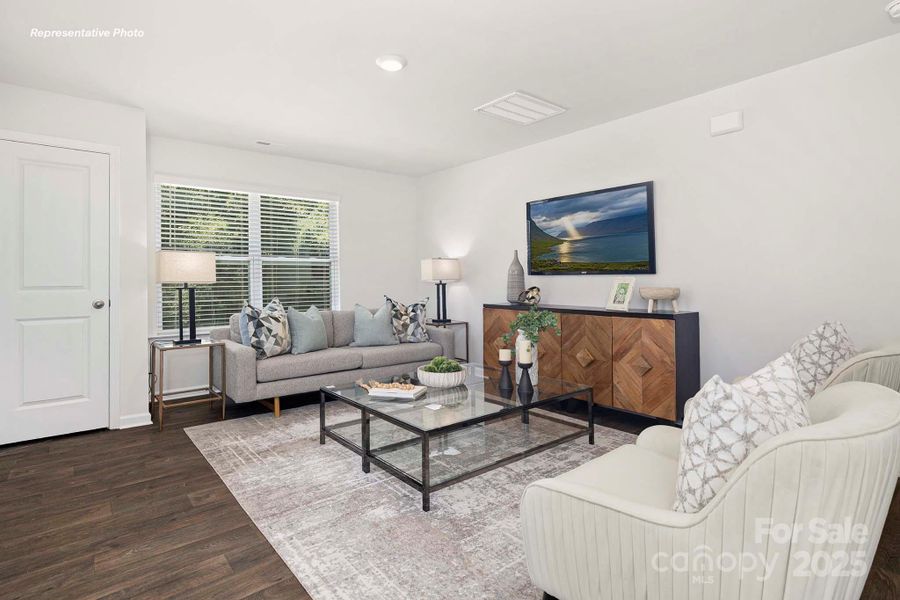 Furnished interior view inside a new home in Lakeshore at Windstone, Mooresville (Image 2). Furnished interior view inside a new home in Lakeshore at Windstone, Mooresville (Image 2).