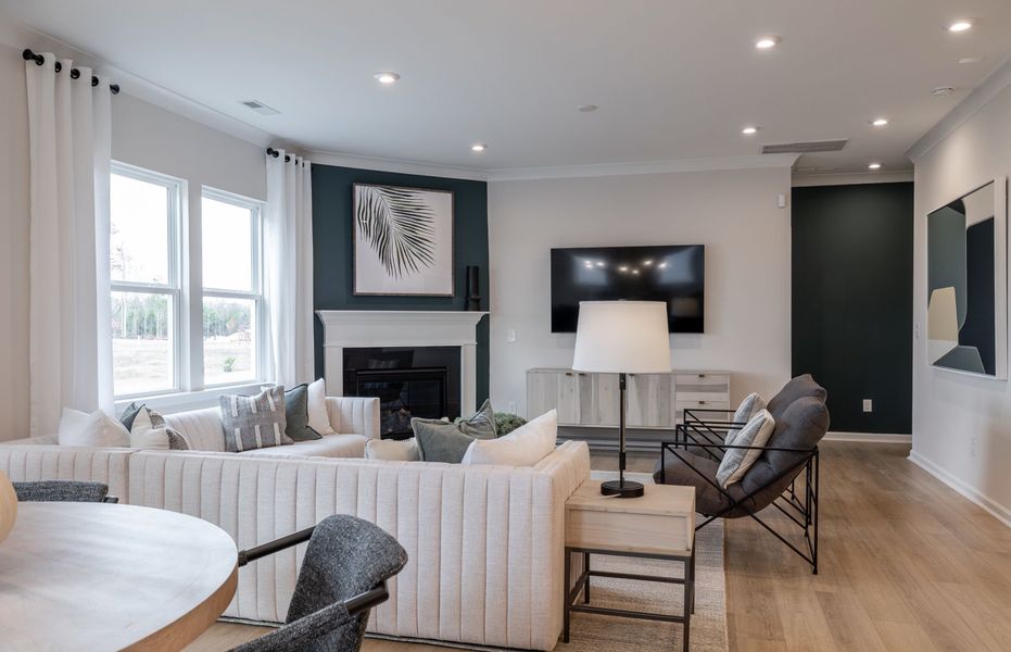 Furnished interior view inside a new home in Stewarts Landing, Charlotte (Image 7).