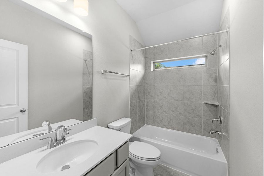 Full bathroom on the second level.