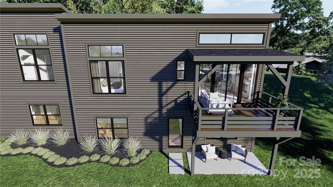 Back exterior rendering Back exterior rendering