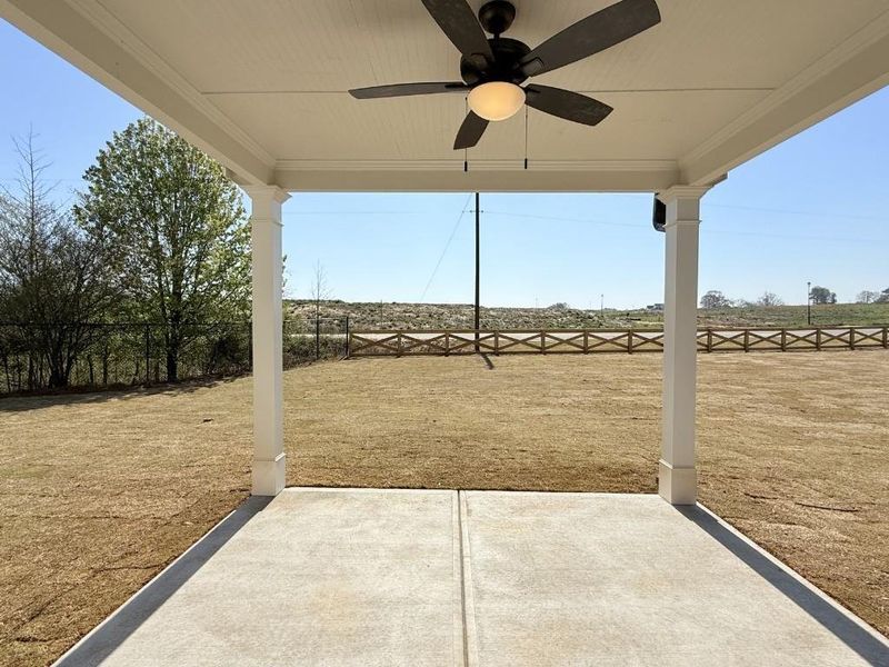 Exterior details and patio area of a home in Sutton's Landing, Statham (Image 3).