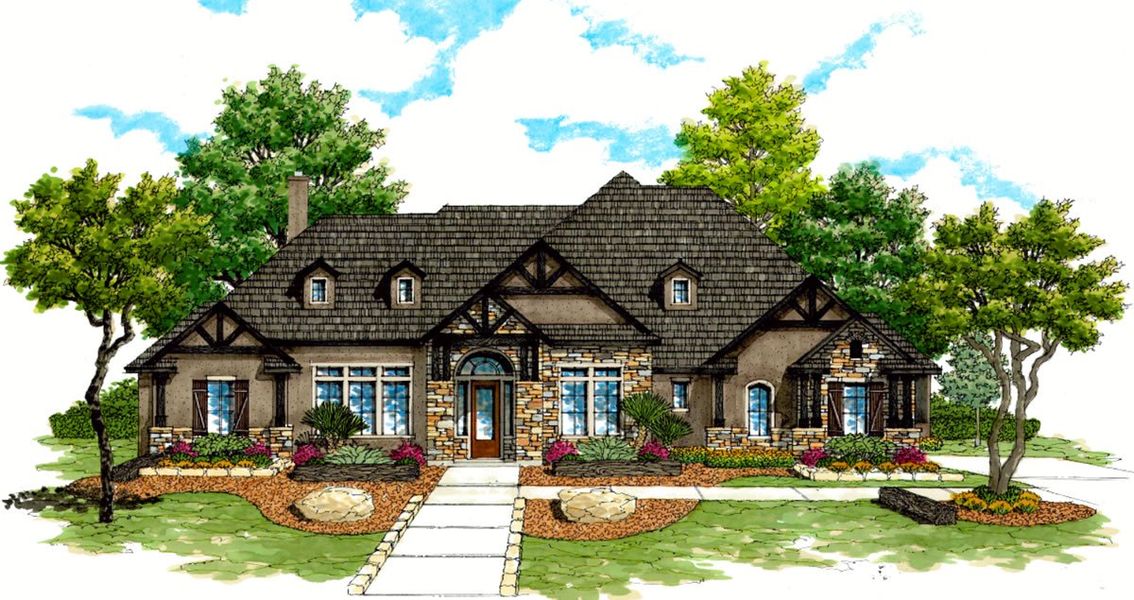 Representative rendering of the exterior for the 3245 by Texas Homes (Image 2). Representative rendering of the exterior for the 3245 by Texas Homes (Image 2).
