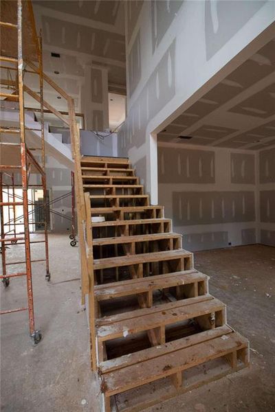 In-progress construction of a new home in , Monroe, GA (Image 48).