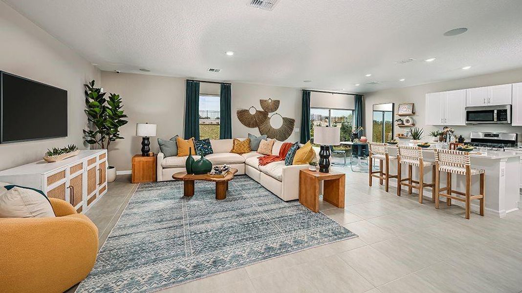 Furnished interior view inside a new home in Waterstone, Groveland (Image 14).