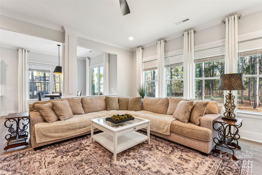 Furnished interior view inside a new home in , Indian Trail (Image 15). Furnished interior view inside a new home in , Indian Trail (Image 15).