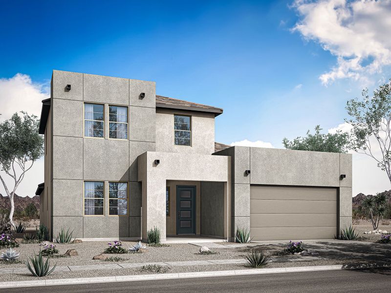 Representative exterior photo of a completed home built from the Pearl by Mattamy Homes in Bella Vista Farms, San Tan Valley, AZ (Image 1). Representative exterior photo of a completed home built from the Pearl by Mattamy Homes in Bella Vista Farms, San Tan Valley, AZ (Image 1).