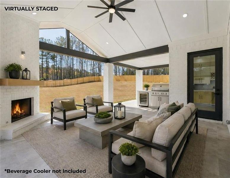 Exterior details and patio area of a home in , Grayson (Image 3).