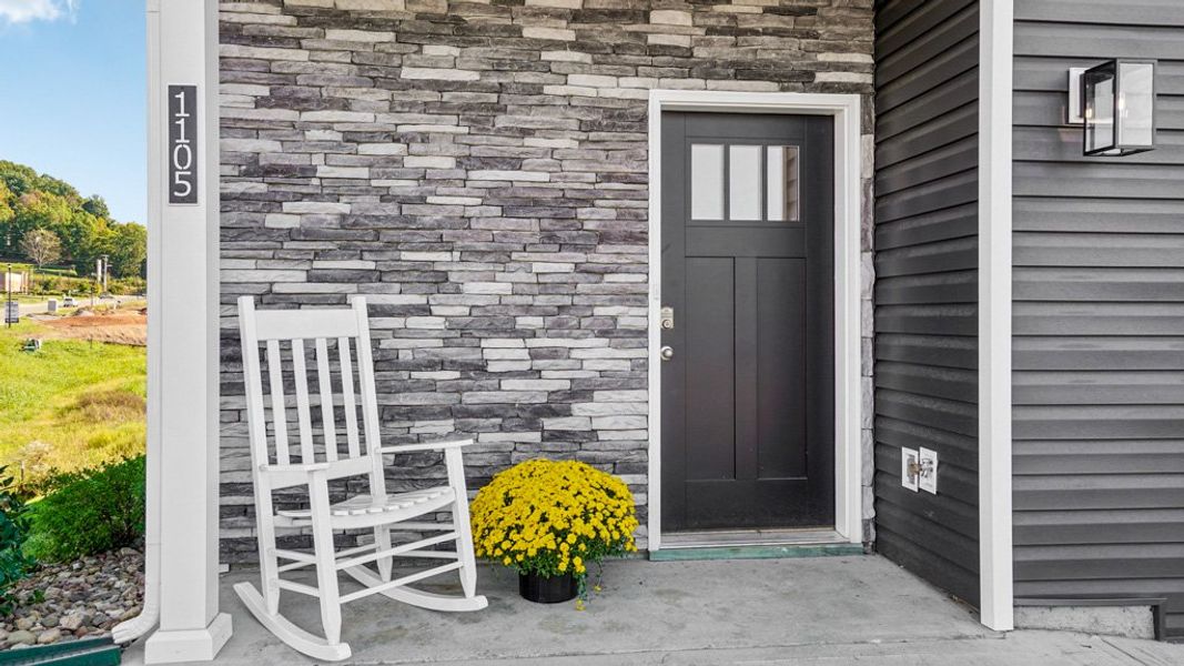 Exterior details and patio area of a home in The Arbor Townhomes, Kingsport (Image 2). Exterior details and patio area of a home in The Arbor Townhomes, Kingsport (Image 2).