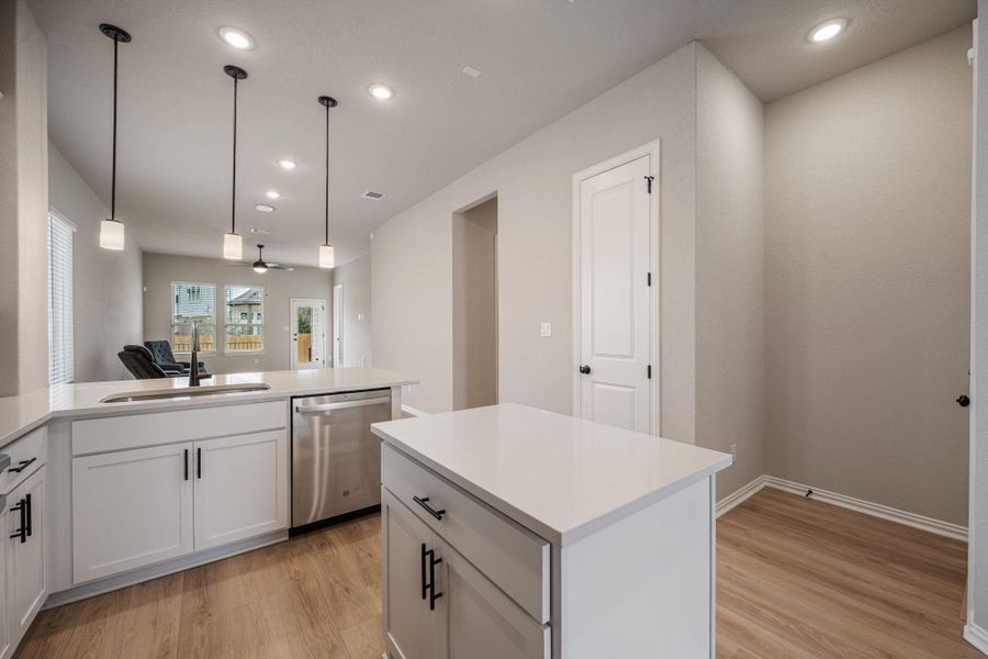 Furnished interior view inside a new home in Heritage, Dripping Springs (Image 10).