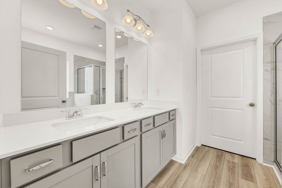 Furnished interior view inside a new home in The Oaks, Clarksville (Image 10). Furnished interior view inside a new home in The Oaks, Clarksville (Image 10).