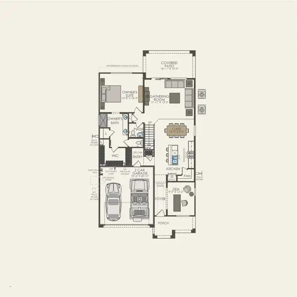 2D floor plan layout of this home in Visara, Surprise, AZ (Image 3). 2D floor plan layout of this home in Visara, Surprise, AZ (Image 3).