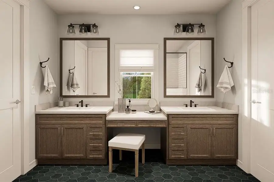 Furnished interior view inside a new home in , Bushnell (Image 8).