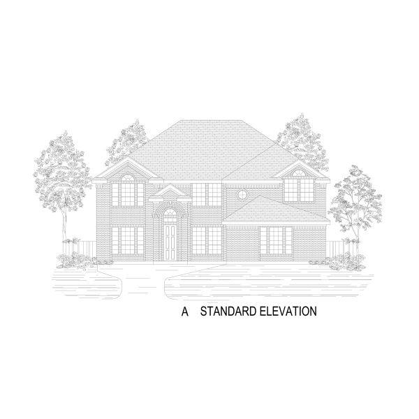 Representative rendering of the exterior for the Crestwood 2FSW by First Texas Homes (Image 2). Representative rendering of the exterior for the Crestwood 2FSW by First Texas Homes (Image 2).