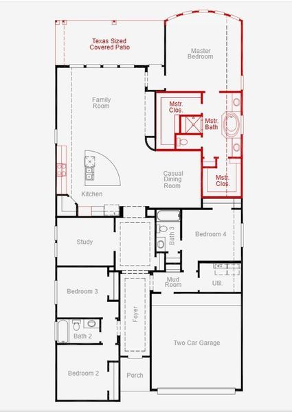 2D floor plan layout of this home in Escondido, Magnolia, TX (Image 4). 2D floor plan layout of this home in Escondido, Magnolia, TX (Image 4).