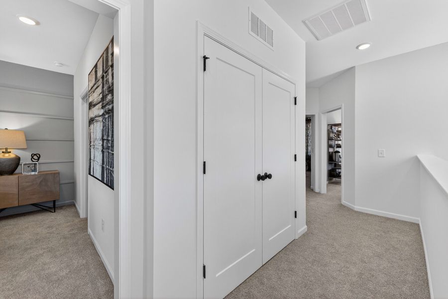 Furnished interior in a model home at Amplitude in Charlotte (Image 16).