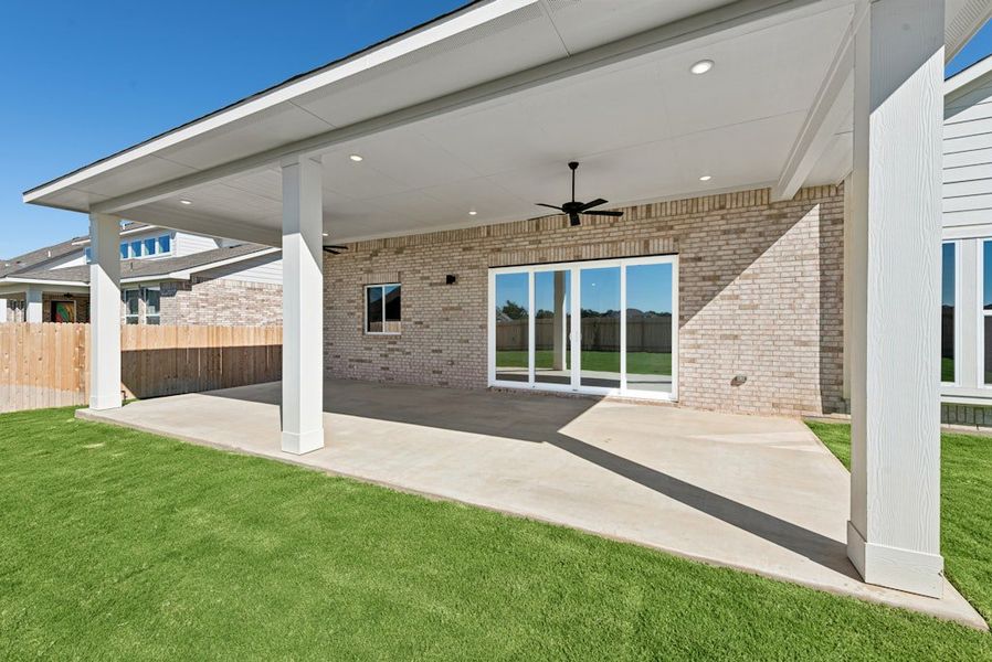 Exterior details and patio area of a home in Santa Rita Ranch, Santa Rita Ranch (Image 29). Exterior details and patio area of a home in Santa Rita Ranch, Santa Rita Ranch (Image 29).
