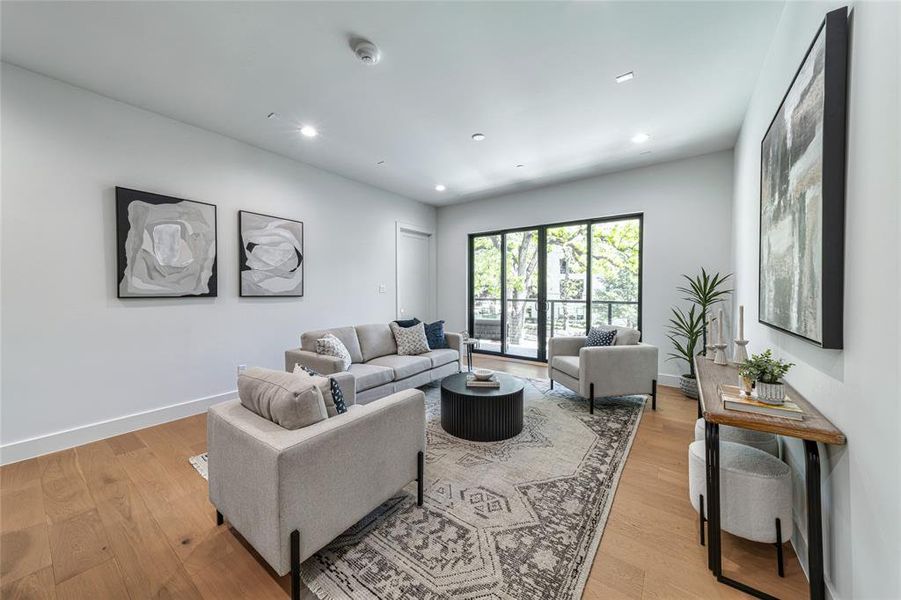 Furnished interior view inside a new home in , Dallas (Image 14).