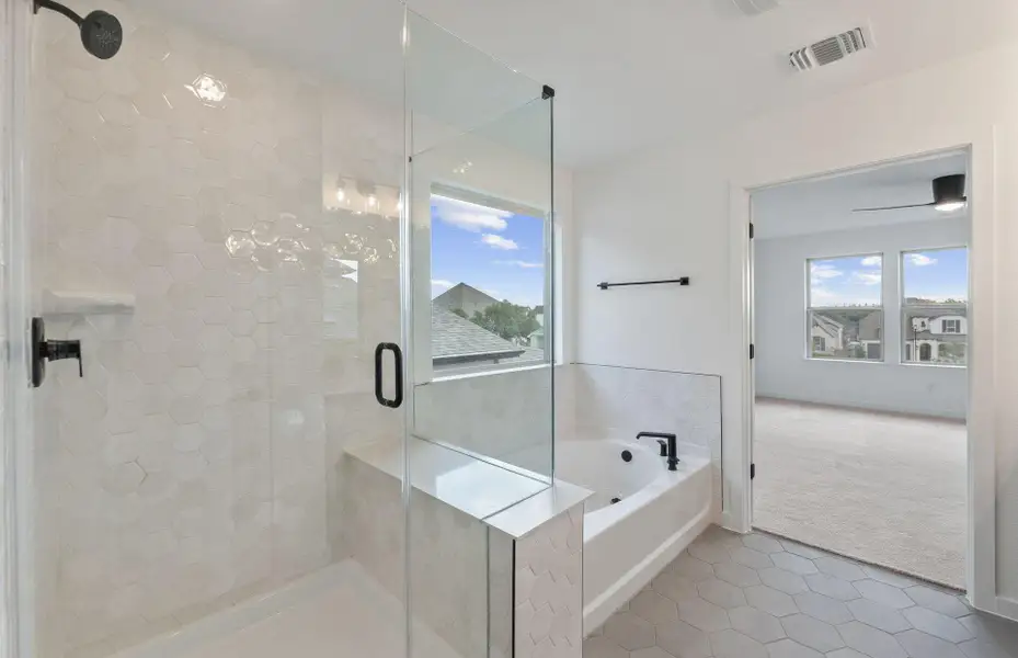 Furnished interior view inside a new home in Wolf Ranch, Georgetown (Image 9).