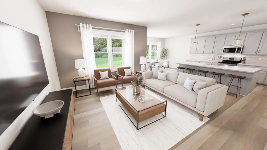 Furnished interior view inside a new home in McConnell Ridge, McLeansville (Image 3).