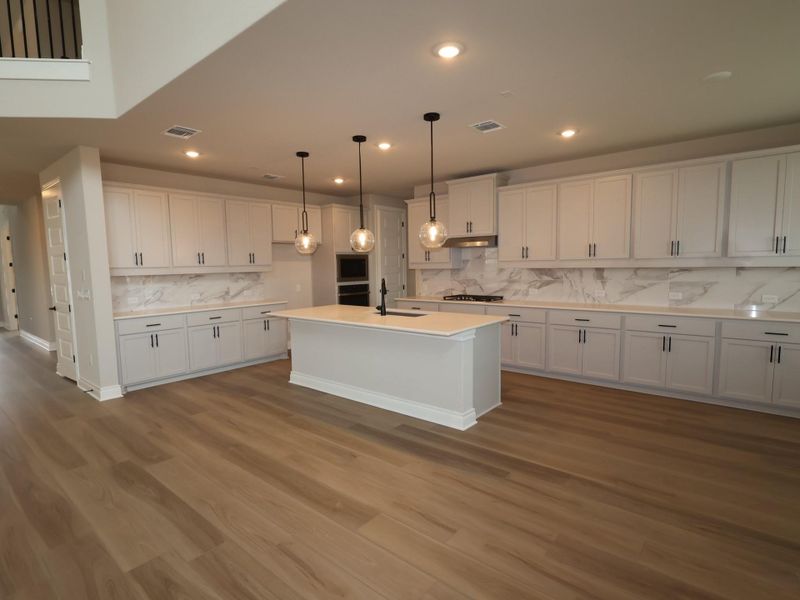 Furnished interior view inside a new home in Edgewood, Leander (Image 9). Furnished interior view inside a new home in Edgewood, Leander (Image 9).