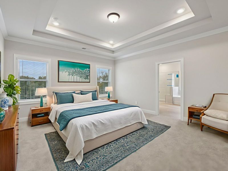 Furnished interior view inside a new home in Vines at Mill Creek - Legacy Series, Braselton (Image 10).