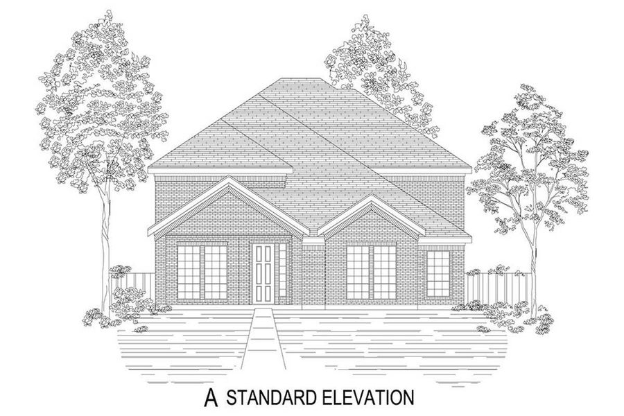 Representative rendering of the exterior for the Overton R (w/Media) by First Texas Homes (Image 3). Representative rendering of the exterior for the Overton R (w/Media) by First Texas Homes (Image 3).
