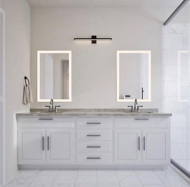 Furnished interior view inside a new home in , Houston (Image 15).