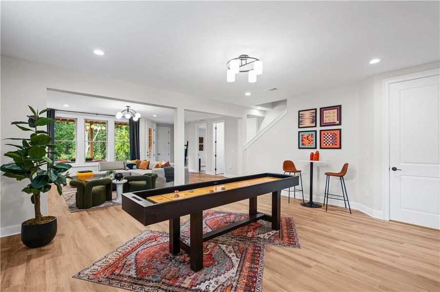 Furnished interior view inside a new home in Laurel View, Suwanee (Image 59).
