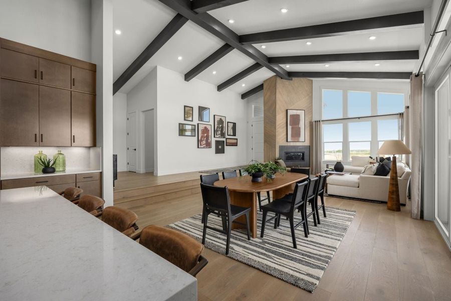 Representative furnished interior of a home built from the 2483 Modeled by KB Home in Windler Starlight, Aurora (Image 8).
