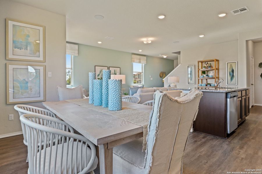 Furnished interior view inside a new home in Blue Ridge Ranch, San Antonio (Image 29).