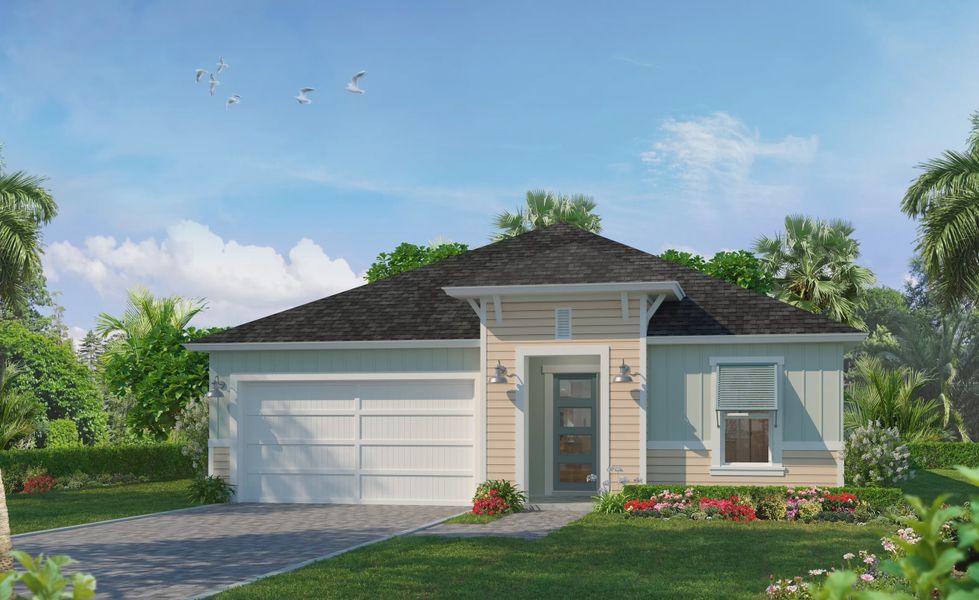 Representative exterior photo of a completed home built from the Charlotte - Classic Series | 50' Wide Lots by ICI Homes in Woodhaven, Port Orange, FL (Image 4).