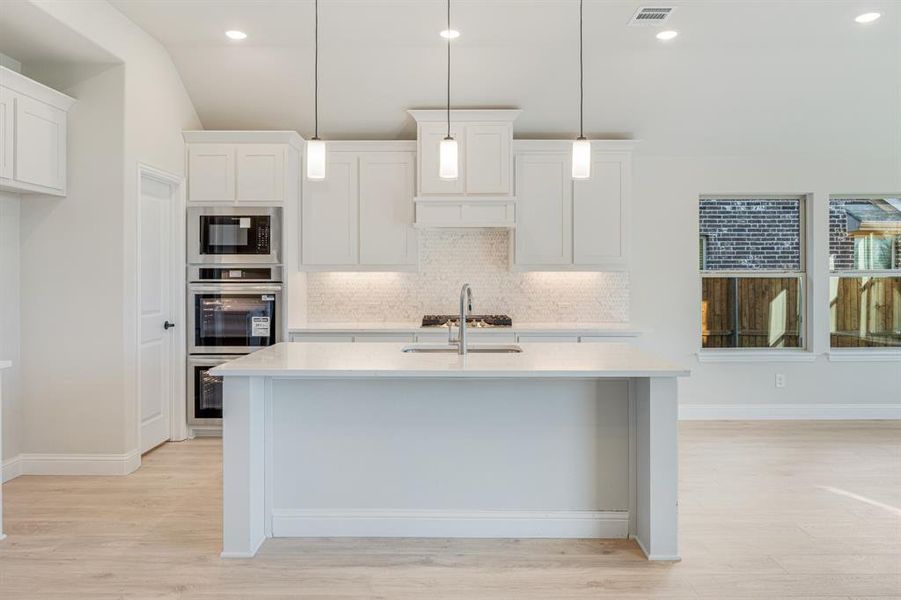 Furnished interior view inside a new home in Woodstone, Providence Village (Image 6). Furnished interior view inside a new home in Woodstone, Providence Village (Image 6).