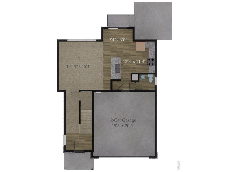 2D floor plan layout of this home in Wilson Commons, Loveland, CO (Image 3). 2D floor plan layout of this home in Wilson Commons, Loveland, CO (Image 3).
