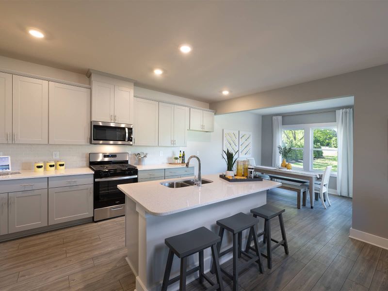 Furnished interior view inside a new home in Waterside - Boardwalk Series, Longs (Image 4).