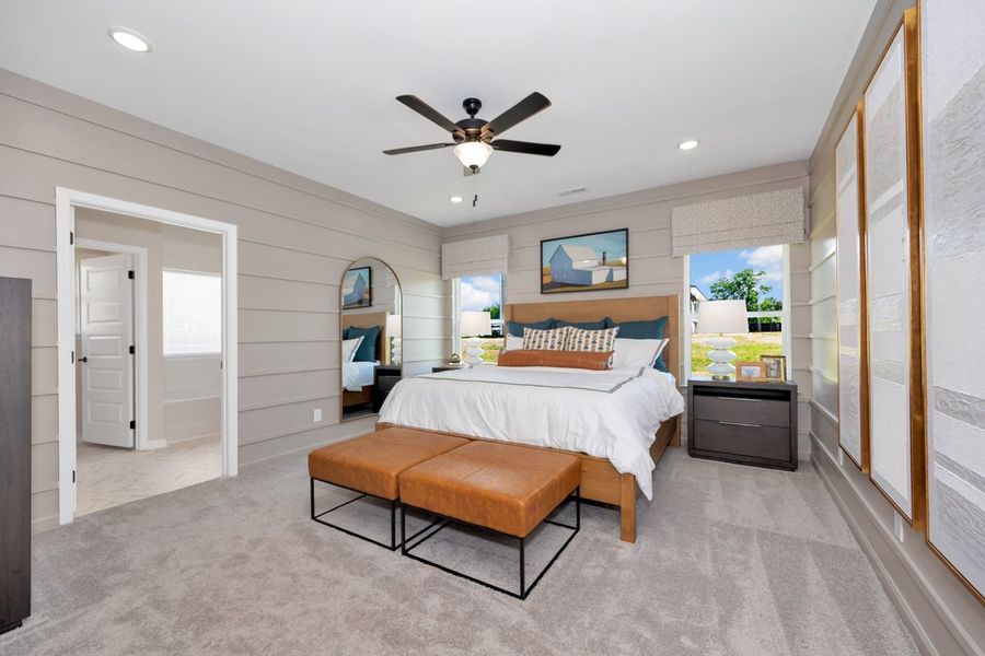 Representative furnished interior of a home built from the The Hampton by Smith Douglas Homes in La Segarra, Brookshire (Image 14).