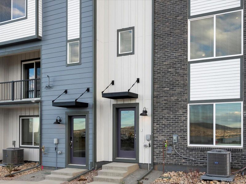 Exterior details and patio area of a home in Three Hills, Morrison (Image 25).