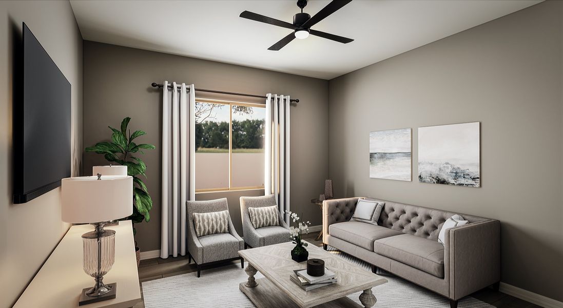 Representative furnished interior of a home built from the Iris Plan 60-1 by Tri Pointe Homes in Whispering Hills, Laveen (Image 11).