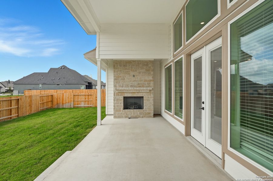 Exterior details and patio area of a home in Mesa Western, Cibolo (Image 4). Exterior details and patio area of a home in Mesa Western, Cibolo (Image 4).