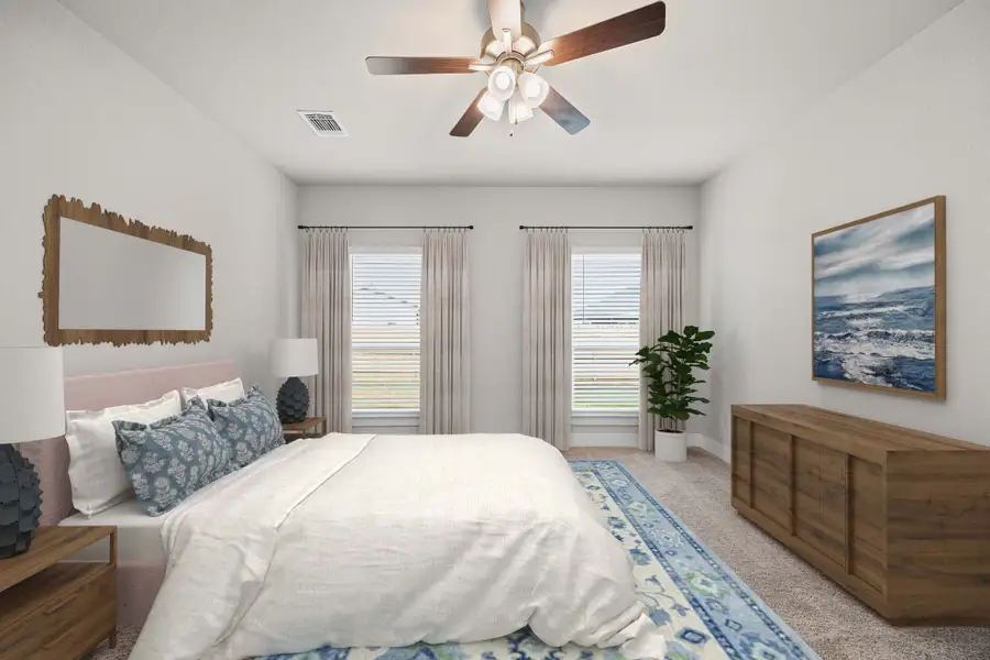 Representative furnished interior of a home built from the Caden by Omega Builders in North Point, Temple (Image 10).