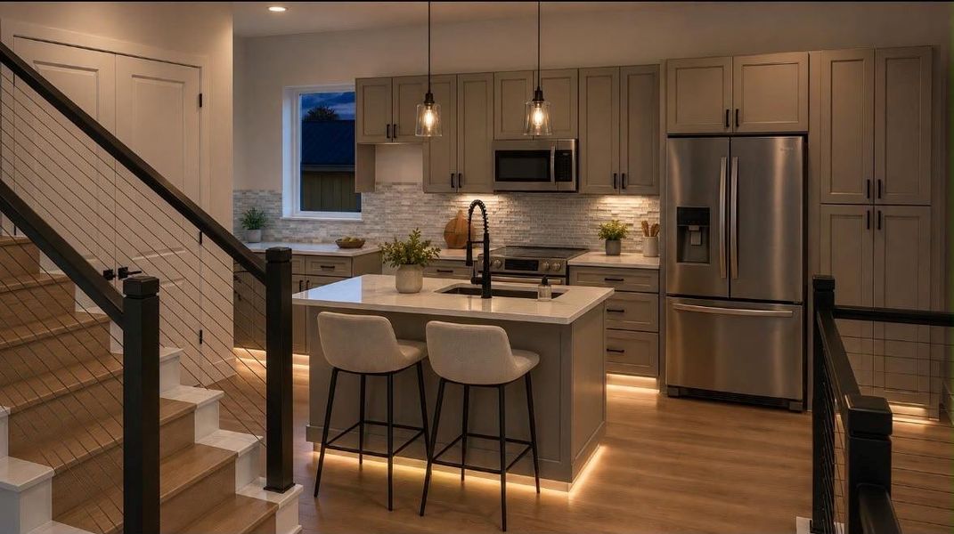 Furnished interior view inside a new home in , Houston (Image 3).