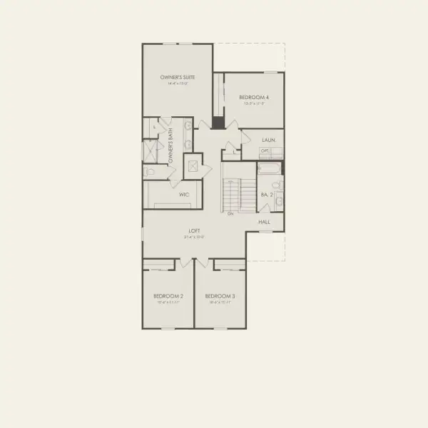 2D floor plan layout for the Talon by Pulte Homes in Waypointe, Port Orange, FL (Image 3).