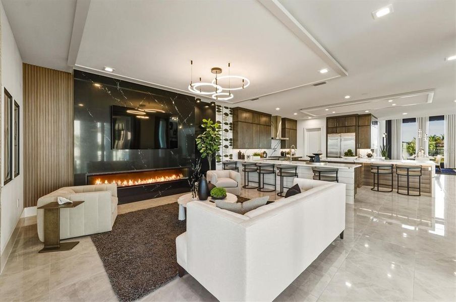 Furnished interior view inside a new home in Legends Bay, Bradenton (Image 83).