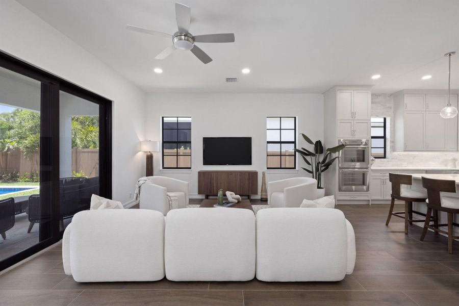 Furnished interior view inside a new home in , Palm Beach Shores (Image 33). Furnished interior view inside a new home in , Palm Beach Shores (Image 33).