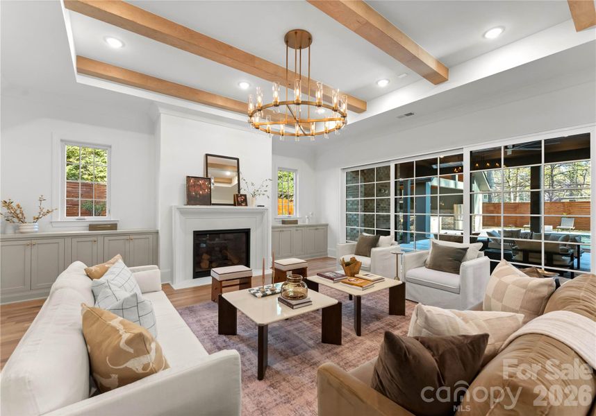 Furnished interior view inside a new home in , Charlotte (Image 39).