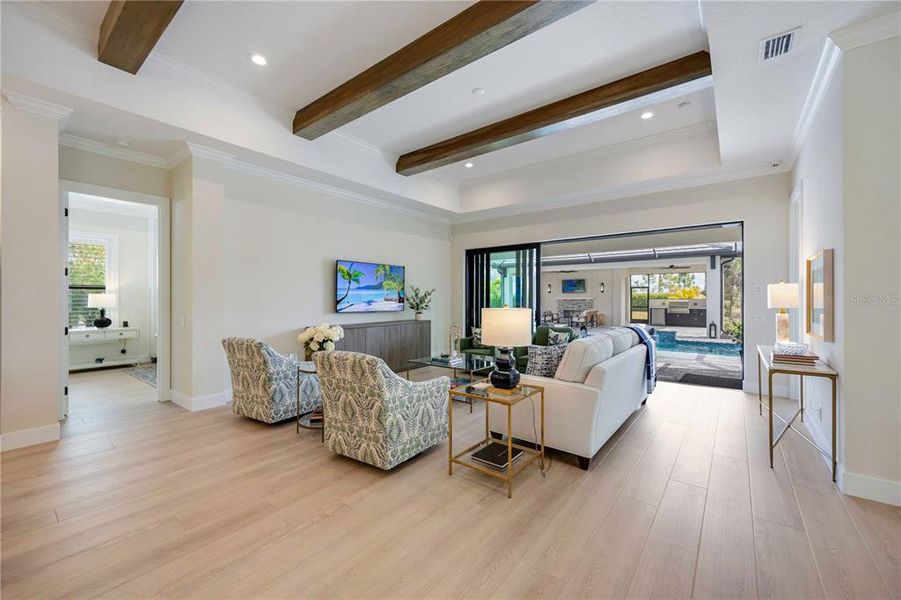 Furnished interior view inside a new home in Gran Place, Venice (Image 12).