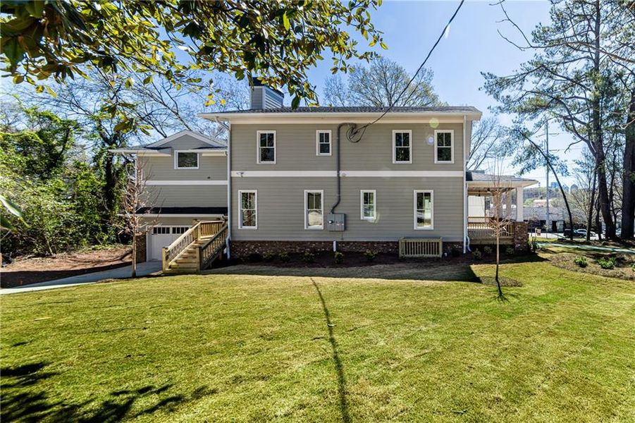 Exterior details and patio area of a home in , Atlanta (Image 30).
