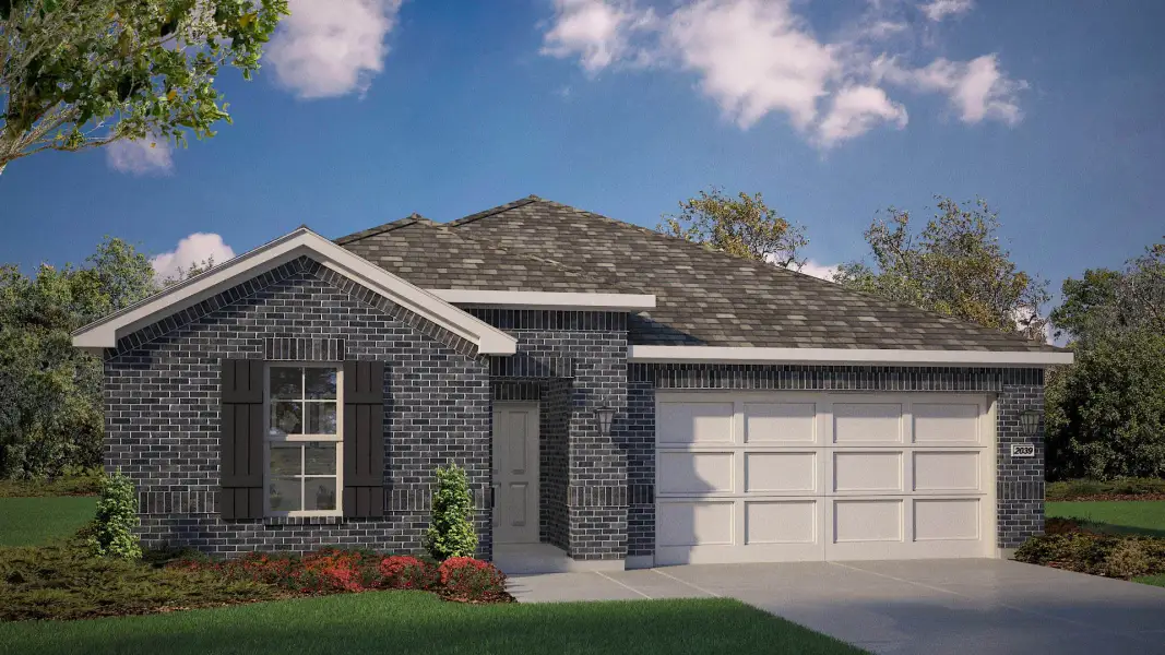 Representative exterior photo of a completed home built from the Las Cruces by D.R. Horton in Northstar West, Fort Worth, TX (Image 18).